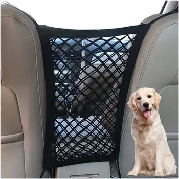 Dog Car Net Barrier Pet Barrier with Auto Safety Mesh Organizer