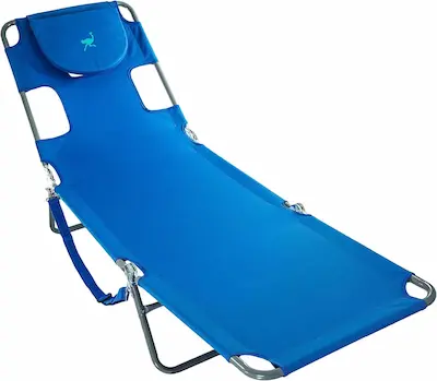 Ostrich Chaise Lounge Beach Chair for Adults with Face Hole- Versatile