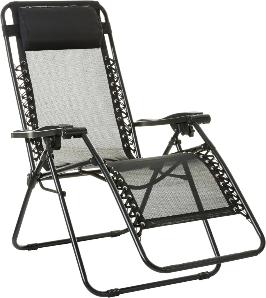  outdoor adjustable zero gravity folding chair