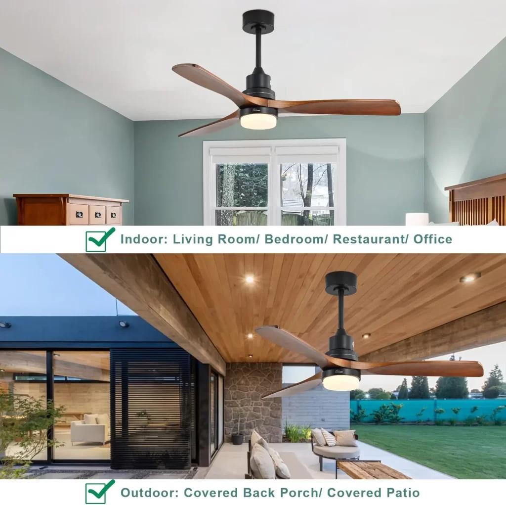 Low Profile Ceiling Fans with Lights - Outdoor & Indoor